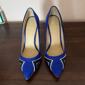 Royal blue pumps